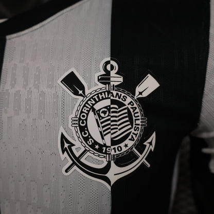 Camisa Nike Corinthians III 2024/25 Jogador Masculina - Branca e Preta