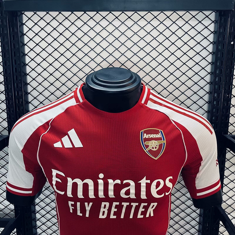 Camisa Arsenal I 2025/26 - Jogador Masculina  - Vermelha