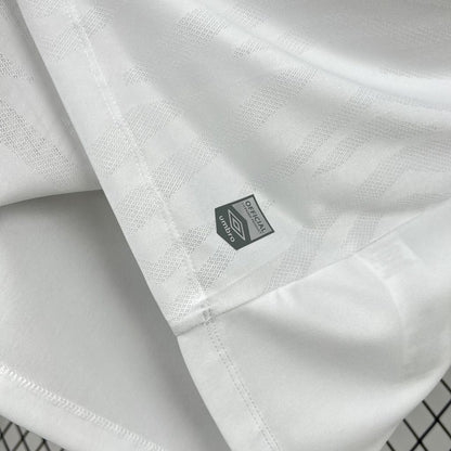 Camisa Santos I 25/26 Torcedor Umbro Masculina - Branco + Cinza