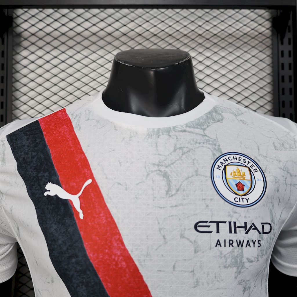 Camisa Manchester City II 2025/26 - Jogador Masculina - Branca
