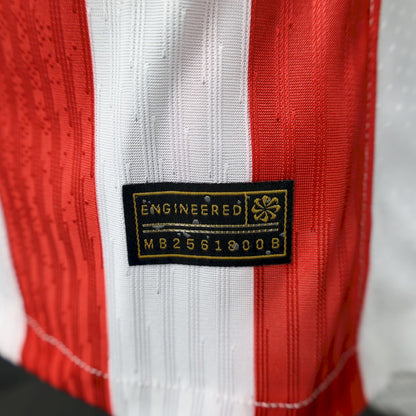 Camisa Atlético de Madrid I 2025/26 Jogador Masculina - Vermelho