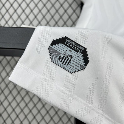 Camisa Santos I 25/26 Torcedor Umbro Masculina - Branco + Cinza