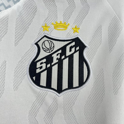 Camisa Santos I 25/26 Torcedor Umbro Masculina - Branco + Cinza