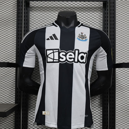 Camisa Newcastle I 24/25 - Torcedor Jogador - Branco e Preto