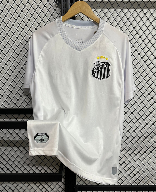 Camisa Santos I 25/26 Torcedor Umbro Masculina - Branco + Cinza
