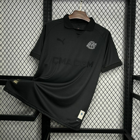 Camisa Olympique Marseille Edição Especial Aniversário - Torcedor Puma Masculina - Preto