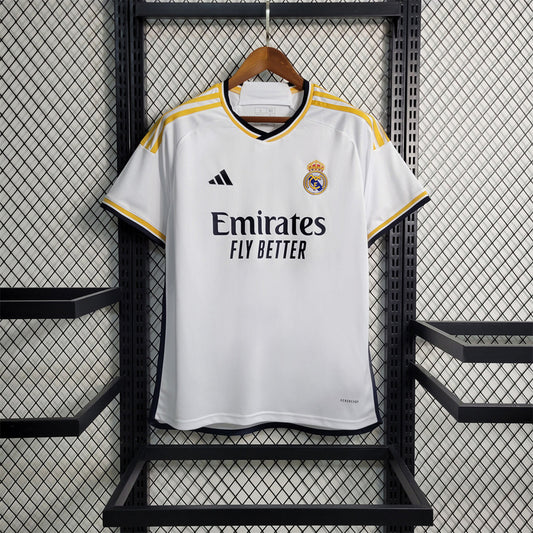 Camisa Real Madrid I 23/24 Torcedor Masculina - Branca