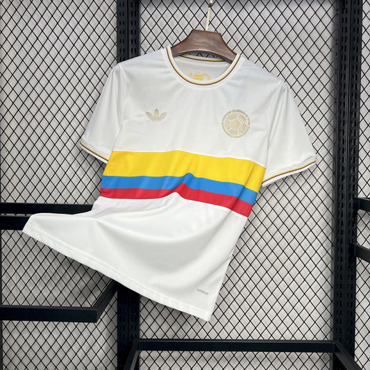 Camisa Colômbia Edição Especial 100 anos - Torcedor Masculina - Branca
